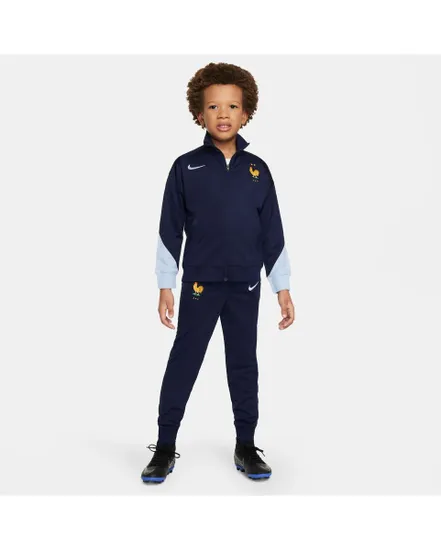 Survetement Jeune enfant FFF LKNK DF STRK TRK SUIT K Bleu