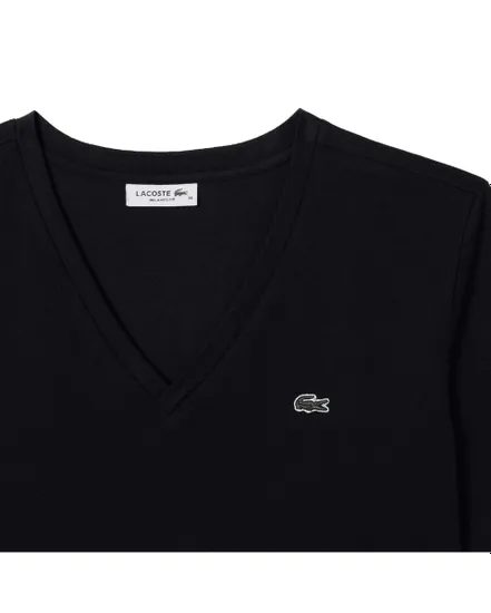 Tee-Shirt Femme Lacoste Col V