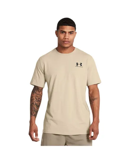 T-Shirt MC Homme UA M SPORTSTYLE LC SS Beige