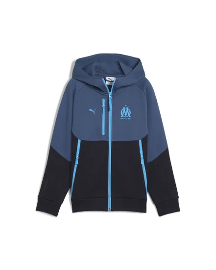 Sweat zip à capuche Enfant OM PUMATECH FZ HOODI Bleu