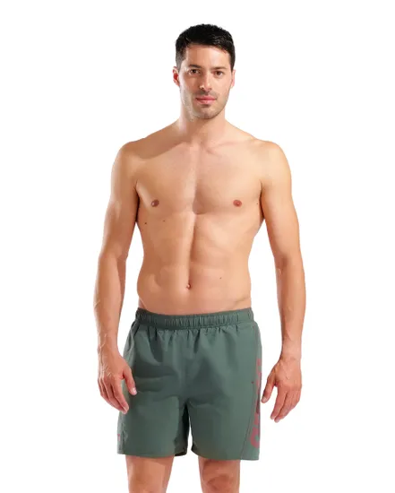 Short de bain Homme FUNDAMENTALS ARENA LOGO BOXER R Vert