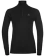 T-shirt manches longues 1/2 ZIP Femme ACTIVE WARM ECO Noir