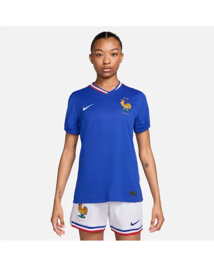 Maillot de football Femme FFF W NK DF STAD JSY SS HM France Bleu