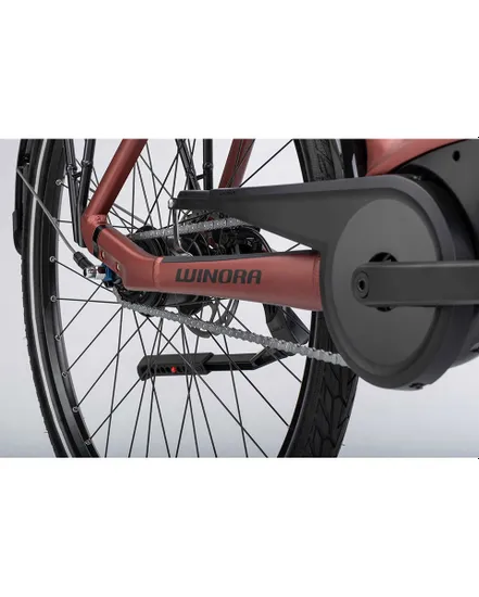 Vélo électrique urbain Unisexe TRIA N8F ECO WAVE Rouge