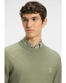 Pull col rondHomme ANION S Vert Clair