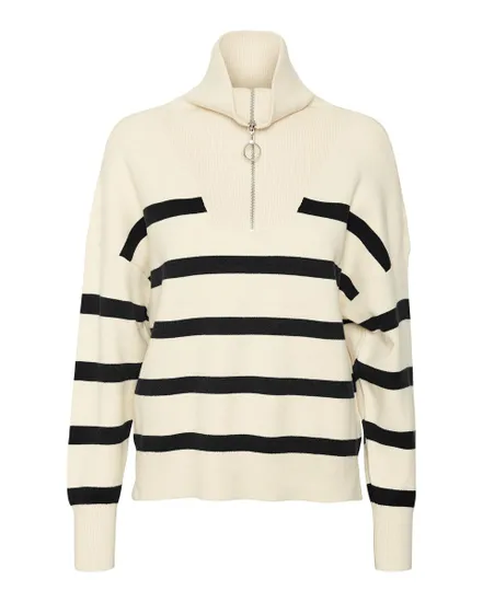 VMSABA STRIPE LS HIGHNECK BLOUSE GA NOOS