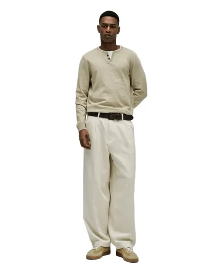 Pullover Homme Knit Henley Col Jersey
