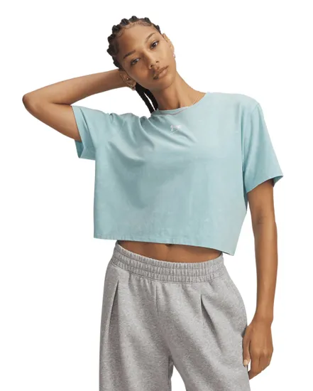 Tee-Shirt Femme UA Rival Boxy Tee Wash