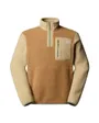 Polaire col zip Homme M YUMIORI 1/4 ZIP Marron