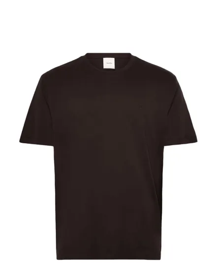 T-shirt col rond Homme SS SUPIMA CHEST EMB CREWNECK TEE Noir