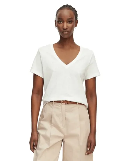 T-shirt femme CO LINEN V-NK SS TEE