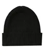 Bonnet Homme PATCH CHUNKY RIB COTTON BEANIE Noir