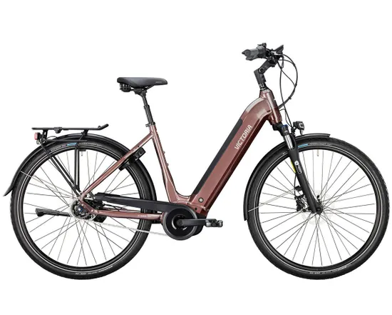 Vélo électrique trekking Femme TRESALO 13 WAVE Cuivre