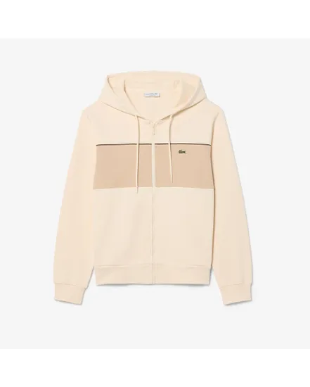 Sweat zip à capuche Homme COLOR BLOCK Beige
