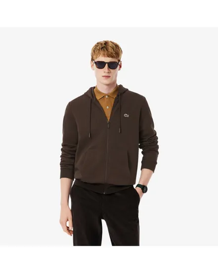 Sweat zip à capuche Homme MEN S FLEECE Marron