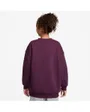 Sweat Fille G NSW CLUB FLC OVRSZD CREW LBR Bordeaux