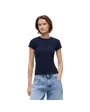 T-Shirt Femme Slim Lettuce Edge Rib
