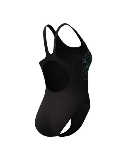 Maillot de bain Femme ECO+ H-BOOM PLACEM MUSCLEB BLA/GRN Noir