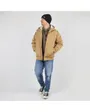 BLOUSON CANVAS DOUBLE SHERPA Homme Beige