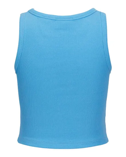 Top sans manches Femme JXFALLON STR SL RIB TOP JRS NOOS Bleu