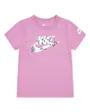 T-shirt Fille NKG FLORAL FUTURA SS TEE Rose