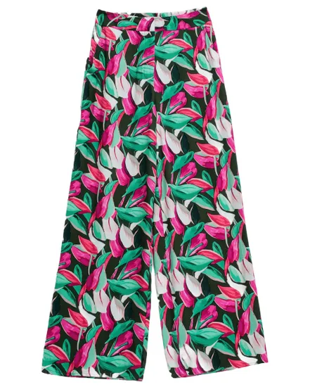 Pantalon Femme Taille Haute Imprimé Floral