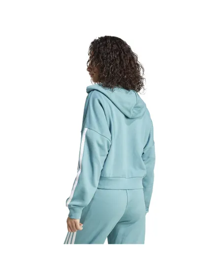 Sweat à capuche Femme W 3S FT QZ HD Bleu