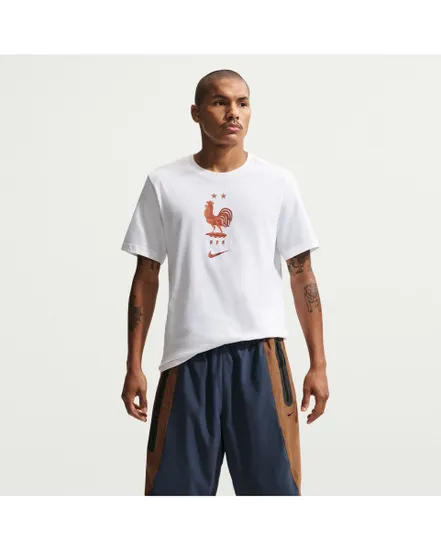 T-shirt de football Homme FFF M NK CREST TEE Blanc
