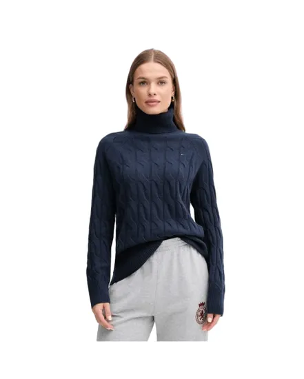 Pull Femme Soft Wool Cable Roll
