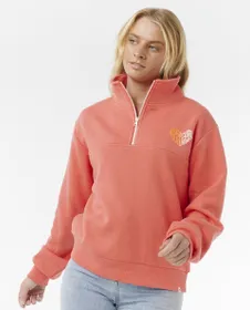 Polaire col zip Femme HALF ZIP FLEECE Rose