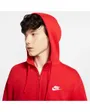 Sweatshirt homme M NSW CLUB HOODIE FZ BB Rouge