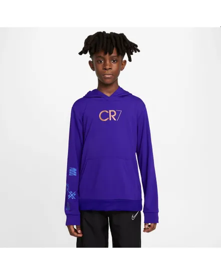 Sweatshirt à capuche manches longues Enfant CR7 Y NK DRY HOODIE PO Bleu Ronaldo
