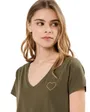 T-shirt Fille Billy Coeurs Paillettes