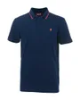 Polo manches courtes Homme POLO MC MAILLE PIQUEE Bleu