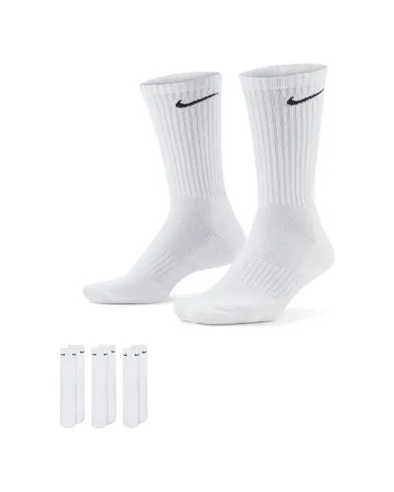 3 paires de chaussettes unisexe EVERYDAY CUSHIONED TRAINING CR Blanc