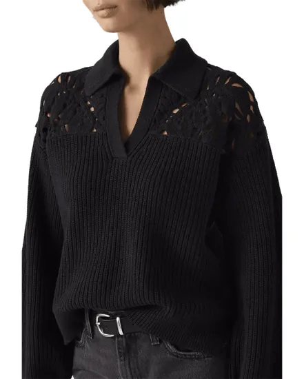 Polo Femme Bianca Crochet