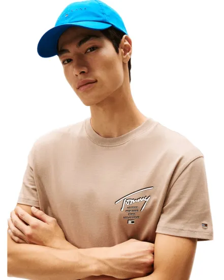 T-shirt col rond Homme REG SIGN CITY TEE EXT Taupe