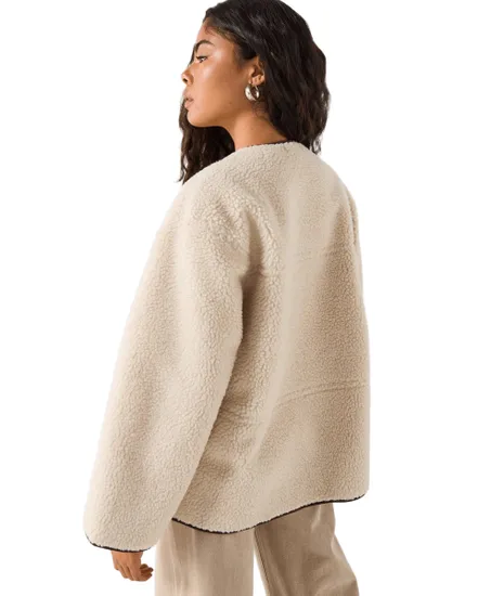 Veste Femme Réversible Teddy Similicuir