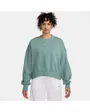 Sweat Femme W NSW PHNX FLC OOS CREW Vert