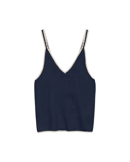 Haut Femme Vero Moda Contrast Sl V-Neck Top