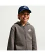 Sweat zip à capuche Garçon K NSW CLUB FLC HD FZ LS LBR Marron