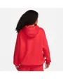 Sweat à capuche Femme W NSW PHNX FLC OS PO HOODIE Rouge