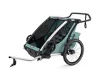 Remorque pour enfant 2 places CHARIOT CROSS Vert Alaska