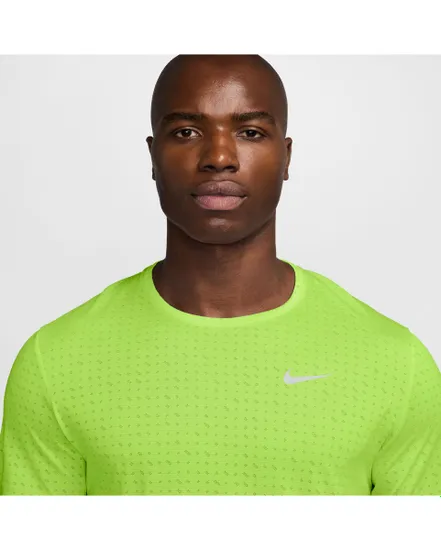 T-shirt Homme M NK DF BREATHE MILER SS TOP Vert