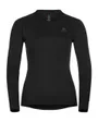 T-shirt manches longues et col rond Femme ACTIVE WARM ECO Noir