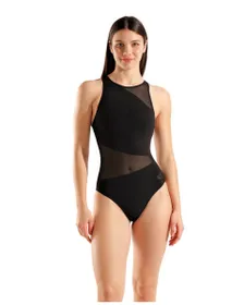 Maillot de bain Femme WOMEN S ARENA MESH ANGLE SWIMSUIT V Noir