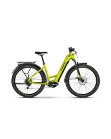 Vélo électrique trekking Unisexe TREKKING 5 LOW Citron vert/Noir