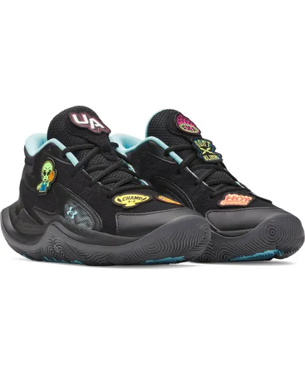 Chaussures de basketball Enfant UA GS JET  25 VC Noir
