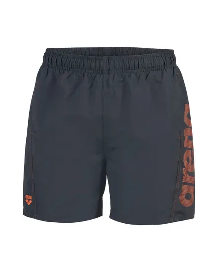 Short de bain Homme FUNDAMENTALS ARENA LOGO BOXER R Gris