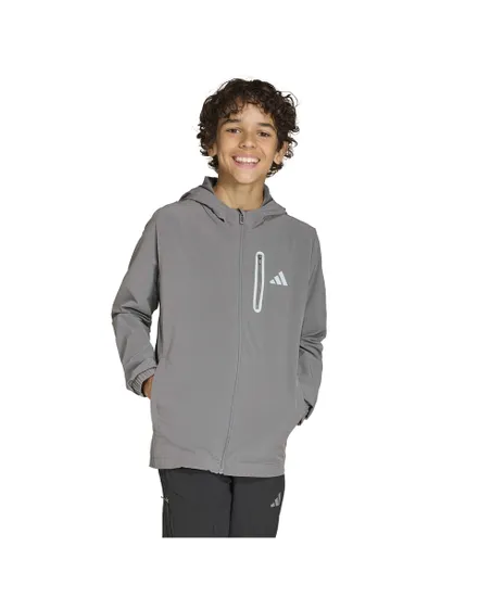 Veste zip à capuche Enfant B WV TT Gris